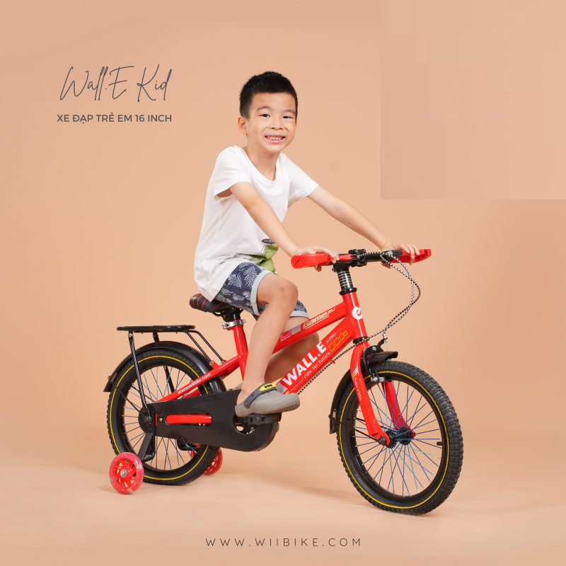 Xe đạp trẻ em Wiibike Wall.E Kid 4 bánh 16inch bé trai