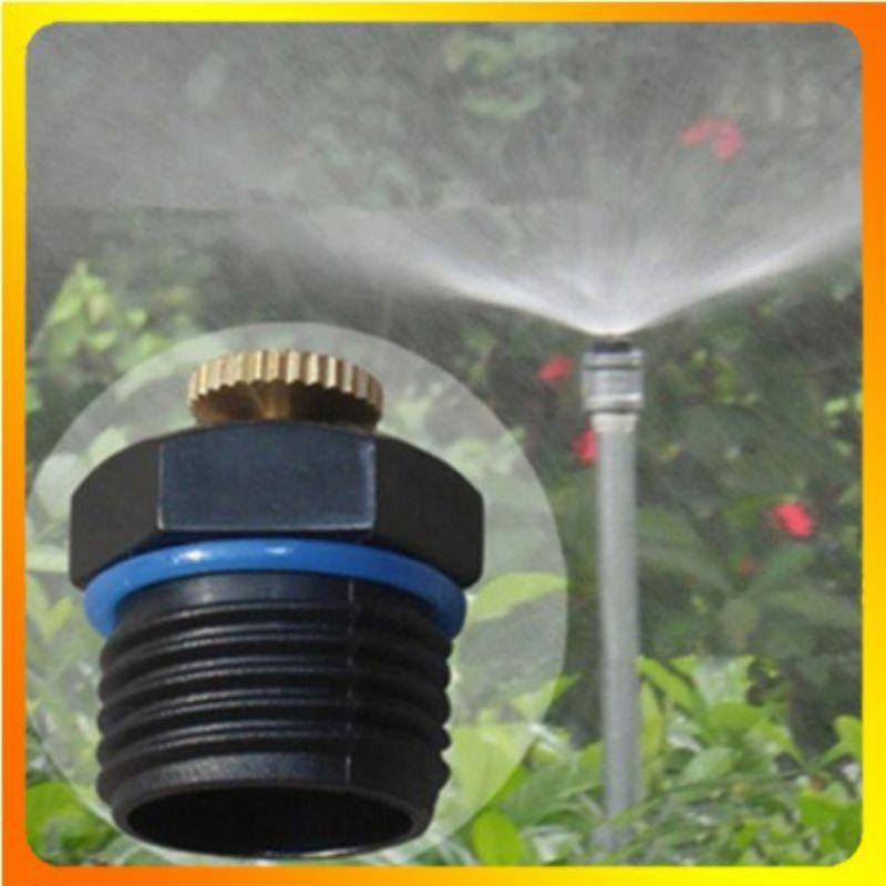 Béc tưới cây bằng đồng nguyên chất 360độ hình cánh quạt chỉnh bán kính lên tới 6-8 mét , tưới cây