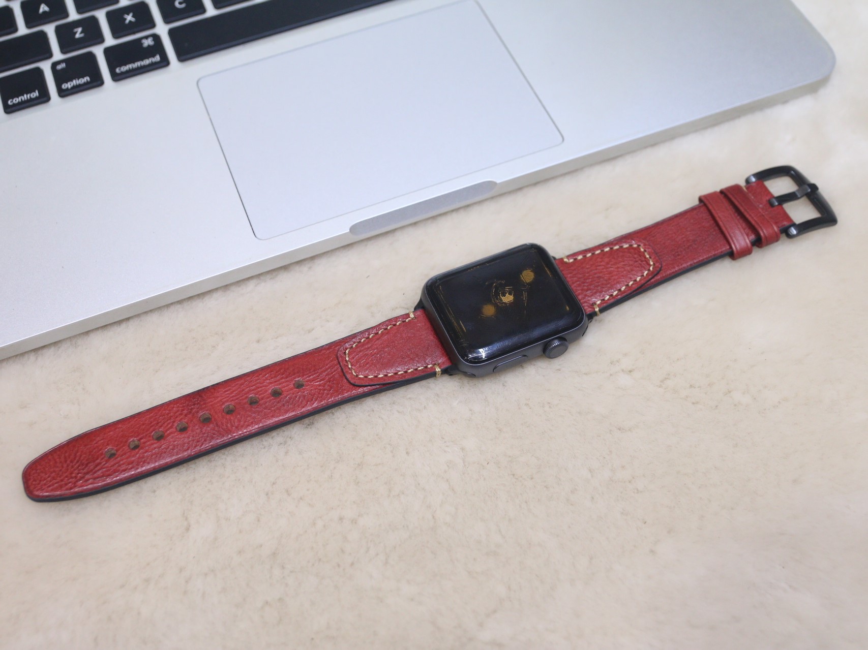 Dây đeo thay thế dành cho Apple Watch 1,2,3,4,5 da bò Ý