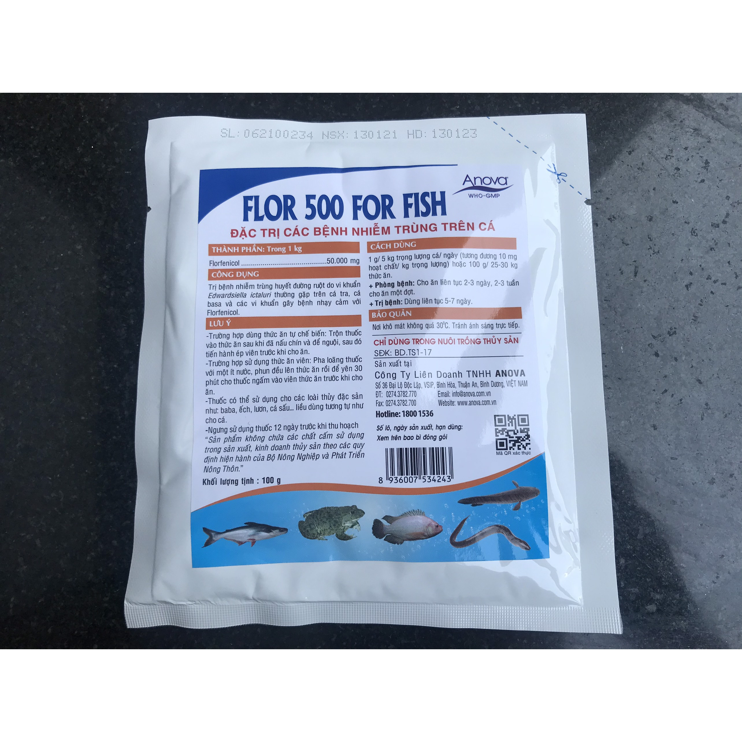 Flor 500 For Fish – Kháng Sinh Trị Các Bệnh Nhiễm Trùng Trên Cá