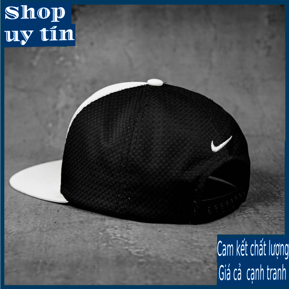 Freeship - MŨ NÓN KẾT LƯỠI TRAI SNAPBACK AIR TRẮNG PHỐI LƯỚI THỜI TRANG NAM NỮ CAO CẤP 