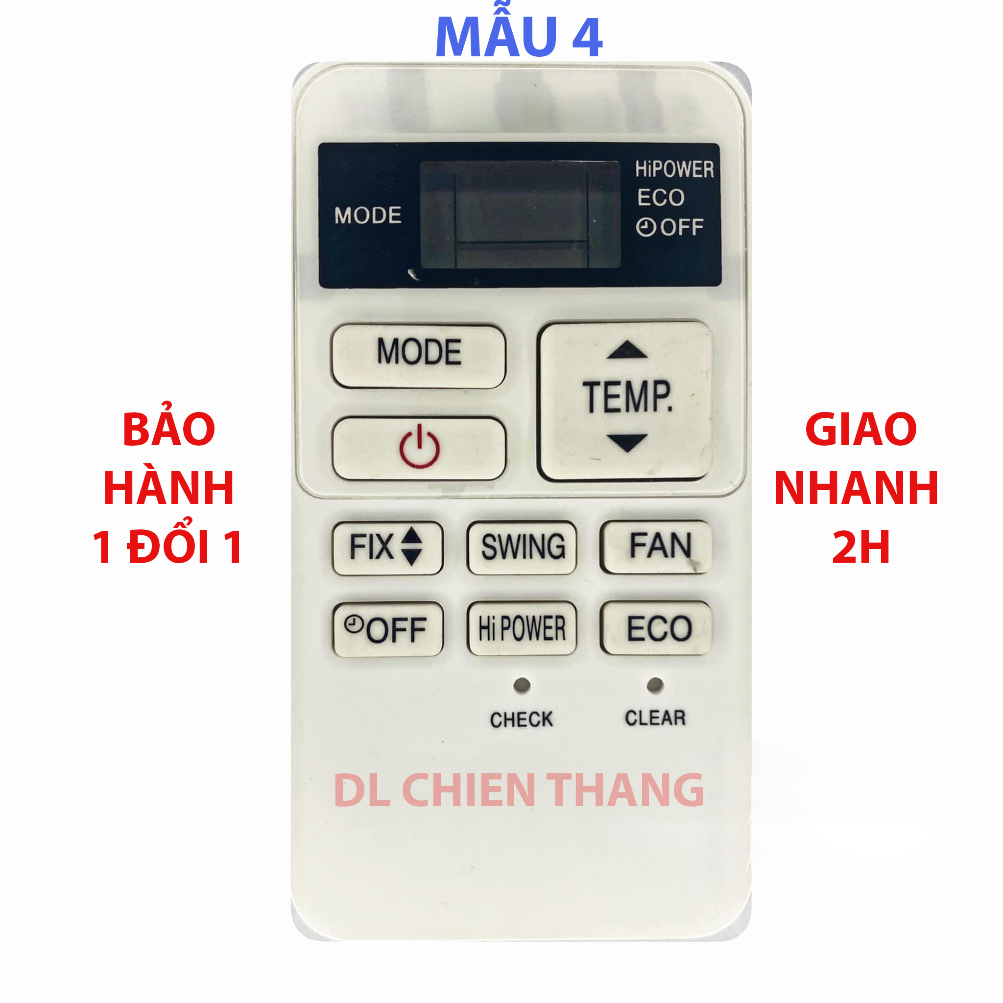 Hình ảnh REMOTE ĐIỀU KHIỂN DÀNH CHO MÁY LẠNH ĐIỀU HOÀ TOSHIBA (Trắng nhỏ)