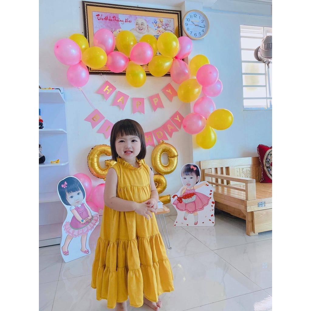 Váy bé gái CRABIE khoét nách lụa váy thiết kế xinh xắn cho bé từ 3,4,5,6,7,8,9,10 tuổi - Layla Dress - Trắng