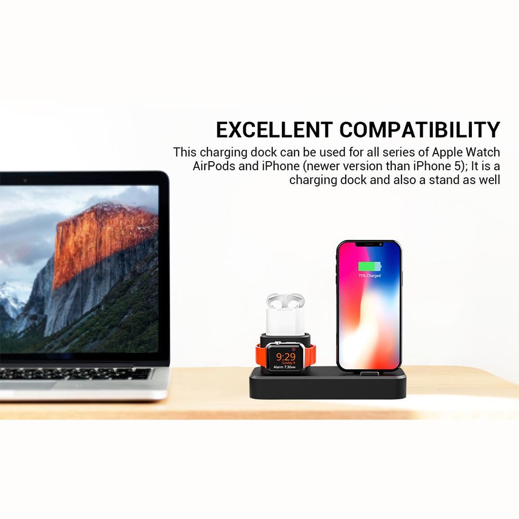 3 In 1 Silicone Charger Stand Charging Dock for Devices