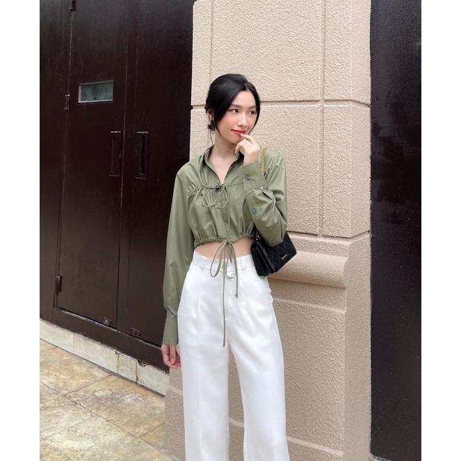 ZIEL Áo sơ mi cột dây cách điệu | Jennie Shirt
