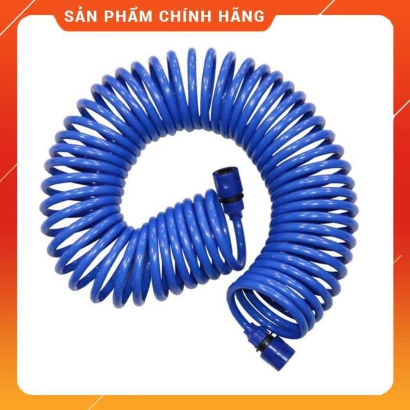 Bộ vòi xịt nước tưới cây đa năng tăng áp lực nước kèm dây tưới dạng lò xo co dãn 701-2814 loại 10m