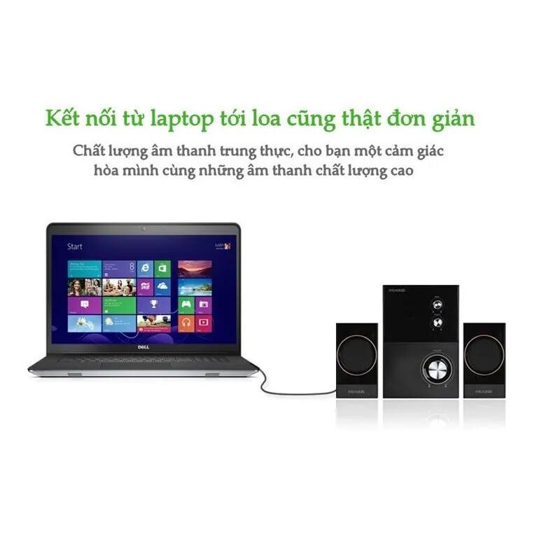 Ugreen UG10549AV102TK 3M màu Xám Cáp âm thanh 2 đầu Bông sen sang 3.5mm - HÀNG CHÍNH HÃNG