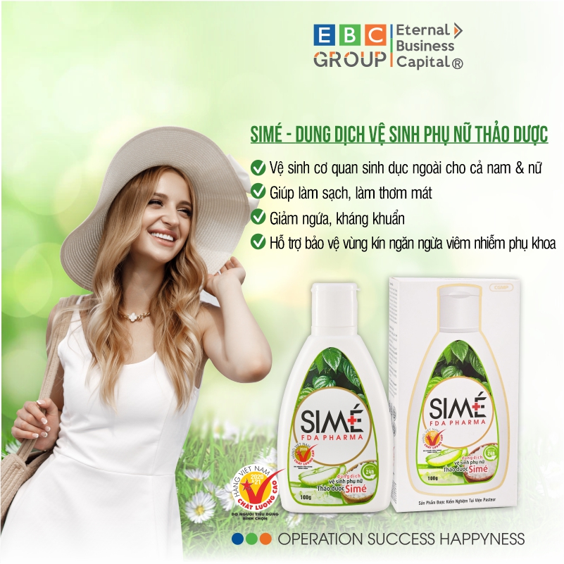 [Simé] – Dung dịch vệ sinh phụ nữ thảo dược thiên nhiên ngừa các bệnh phụ khoa, diệt khuẩn