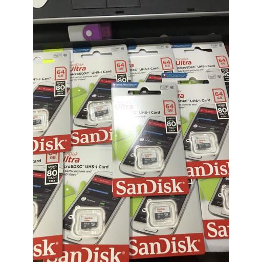 Thẻ Nhớ Micro SanDisk, Dahua, Hikvision Ultra 64GB - Hàng chính hãng