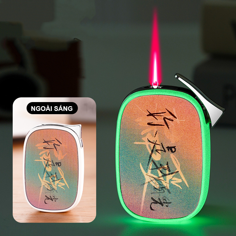Bật Lửa Khè Phản Quang 3D Siêu Đẹp - Xài Gas