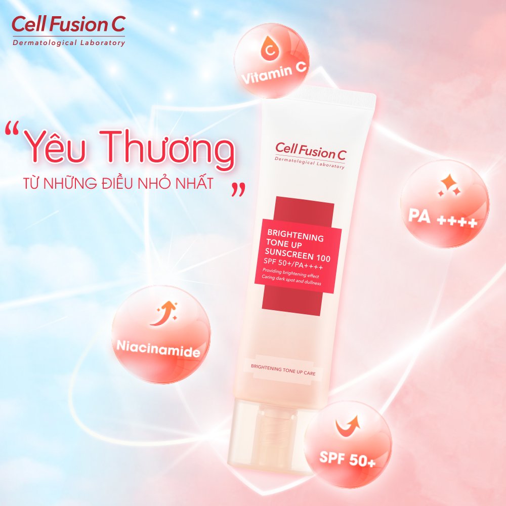 Kem chống nắng Cell Fusion C Hàn Quốc Giúp nâng tông, bảo vệ da khỏi tia UV, phục hồi da xỉ màu và không bết dính - OZ Slim Store