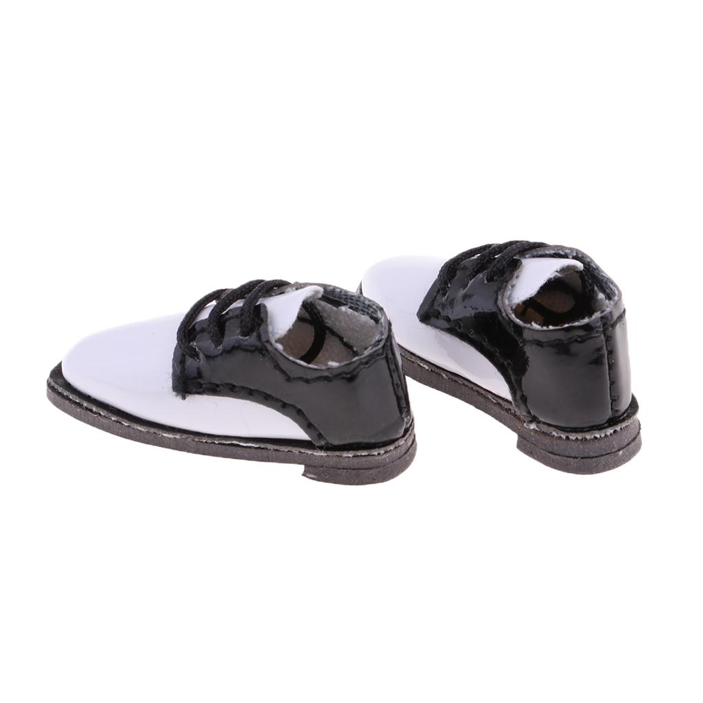 Lace-Up Doll PU Leather British Oxford Shoes Cho 1/6 Blythe Doll Accs