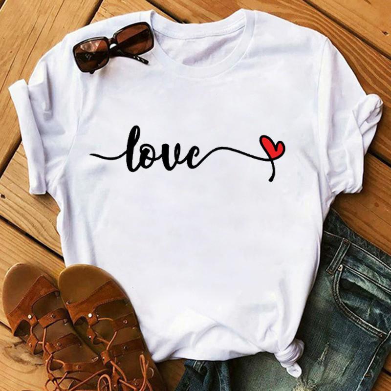 Áo Phông Nhịp Tim Trái Tim Đỏ Nhỏ Love
