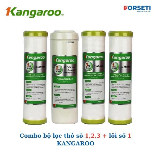 Combo 2 Bộ Lọc Thô 123 2 Lõi Số 1 4 Lõi Số 1, 2 Lõi Số 2, 2 Lõi Số 3 Cho Máy Kangaroo Hàng Chính Hãng - 1 Bộ 123 1 Lõi 1