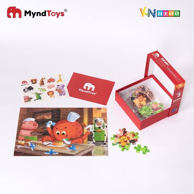 Đồ Chơi Xếp Hình MyndToys - GO UP! Puzzle - Level 3 (Cho Bé Từ 3 Tuổi - Nhiều Chủ Đề