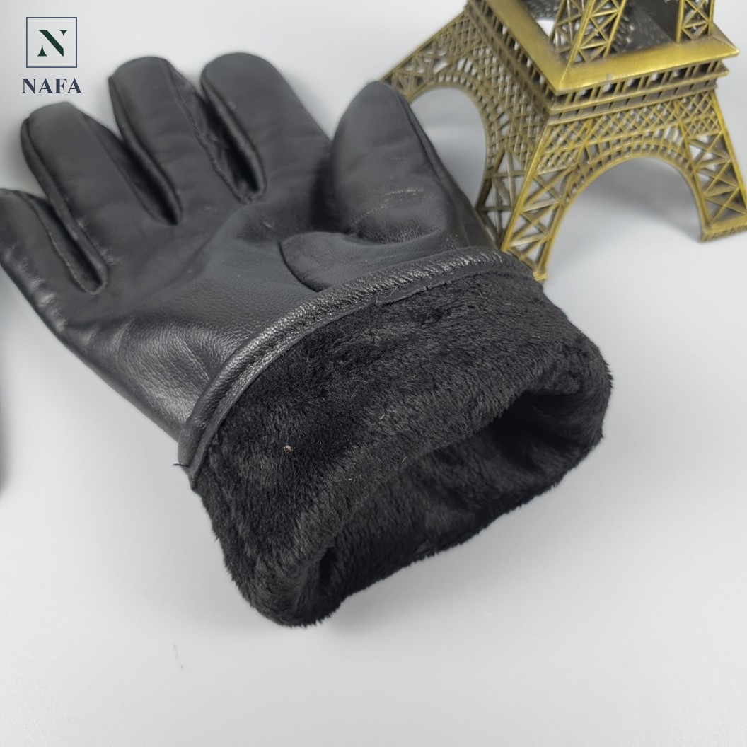 Găng tay nam da cừu NAFA GL105 giữ ấm, thời trang