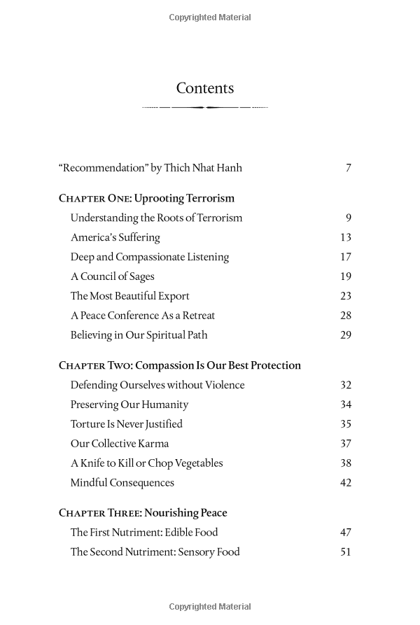 Calming The Fearful Mind: A Zen Response To Terrorism