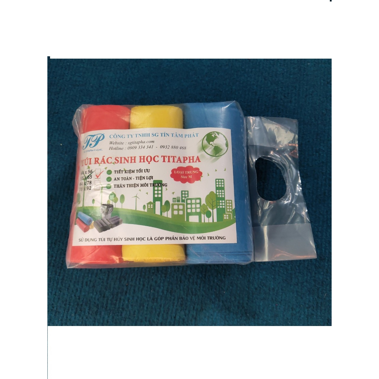 1kg Túi Đựng Rác Tự Phân Hủy Sinh Học Titapha