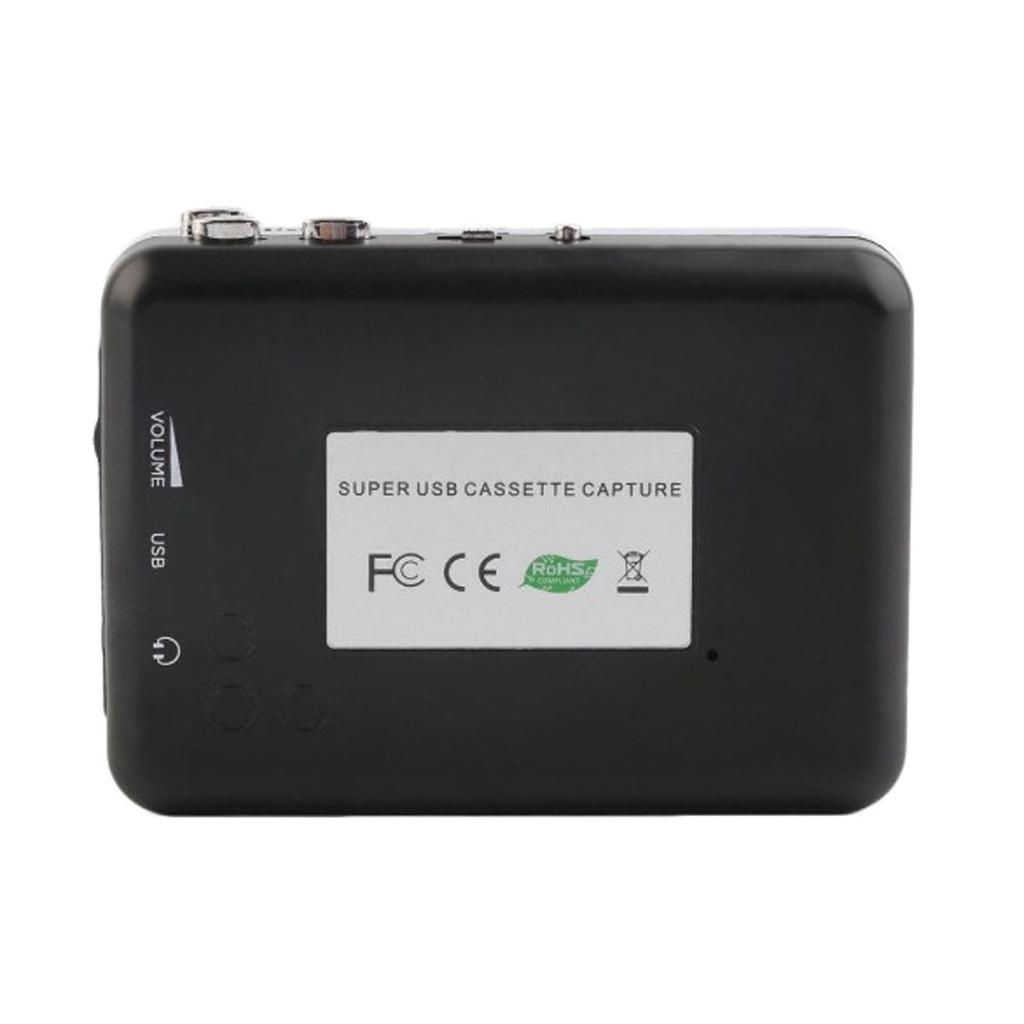 2 Pieces Cassette Player Plug & Play w/ Headphone Cable Tape Recorder for PC
