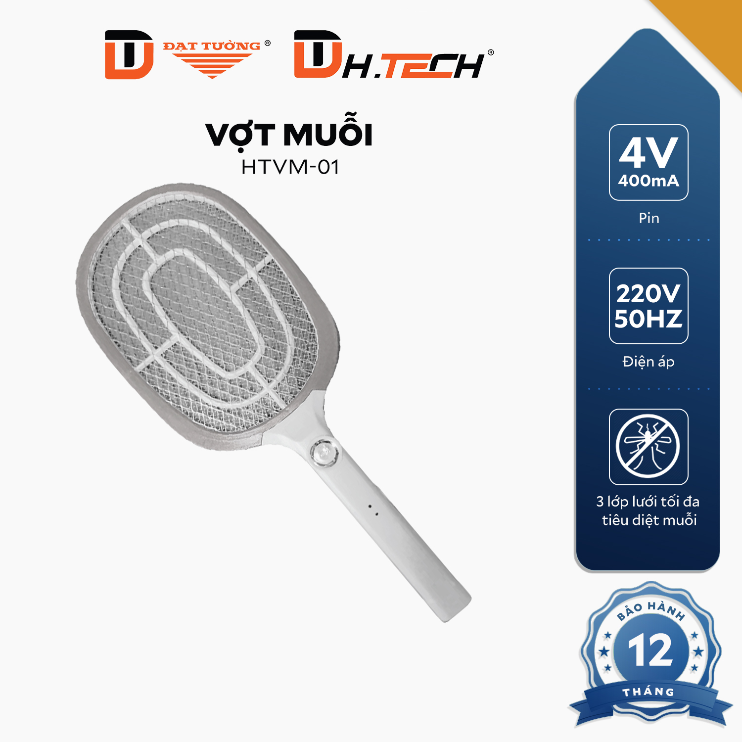 Vợt Muỗi Htech - HTVM11 - Hàng Chính Hãng