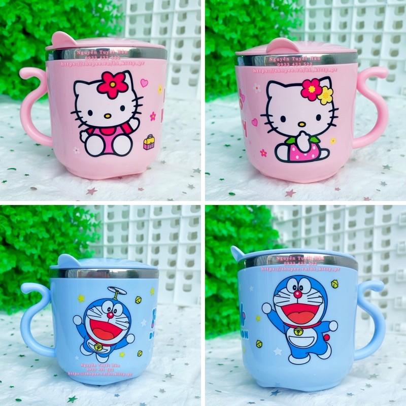 Tô ca inox hello Kitty Doremon Doraemon