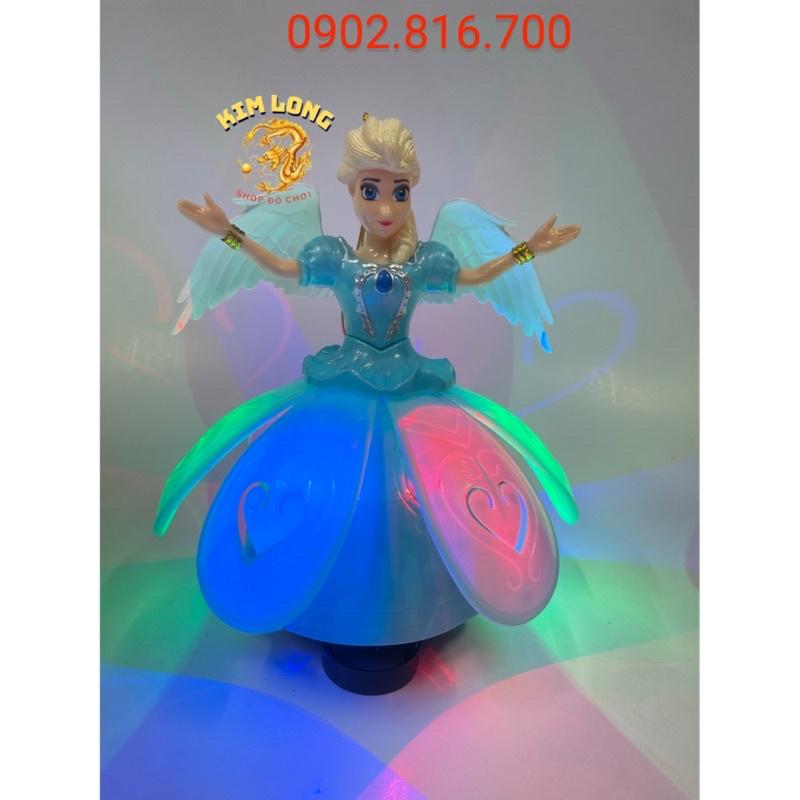 Đồ chơi lồng đèn trung thu cho bé gái hình búp bê ELSA có pin