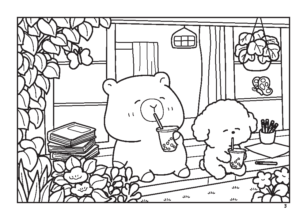 Sách Tô Màu - Nhật Ký Của Capybara