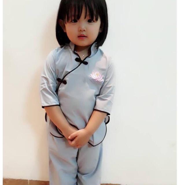 Đồ Lam Cho Bé # Mẫu Tàu Xéo Cho Bé # Đồ Bộ Bé # Quần Áo Bé Gái