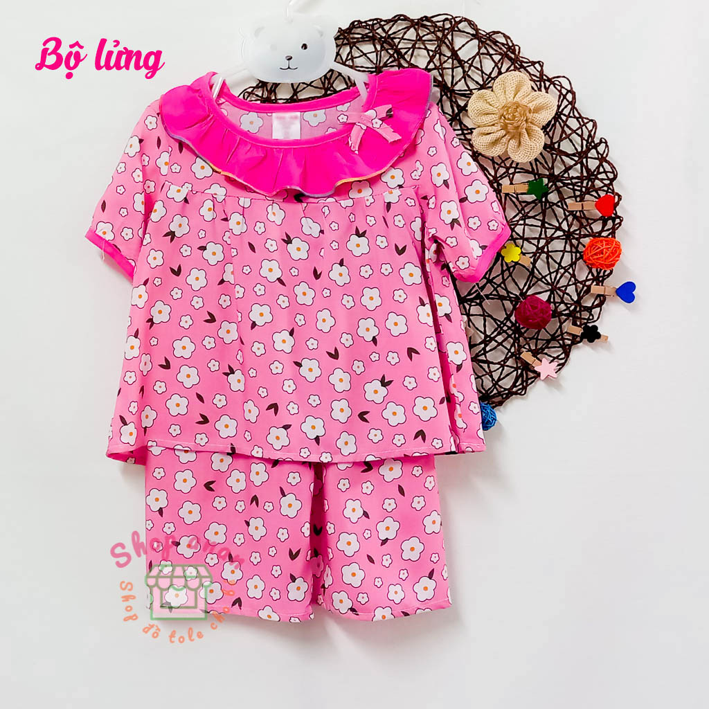 Bộ tole quần đùi/lửng bé gái 12-13kg