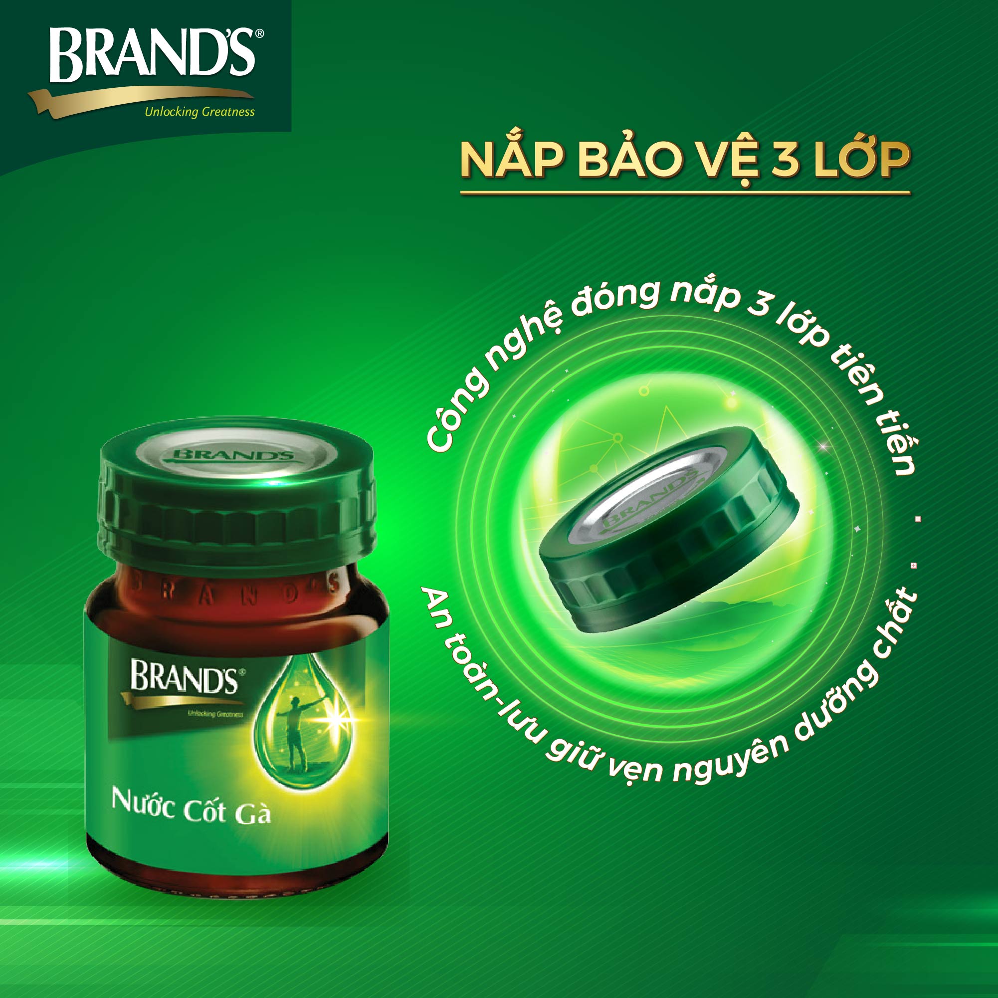 Combo 4 Nước cốt gà BRAND'S Vị Truyền Thống