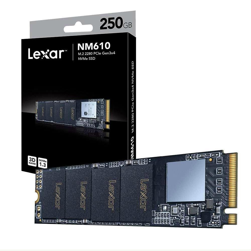 Ổ Cứng SSD Lexar NM610-250GB 250GB M.2 2280 NVMe  - Hàng Chính Hãng