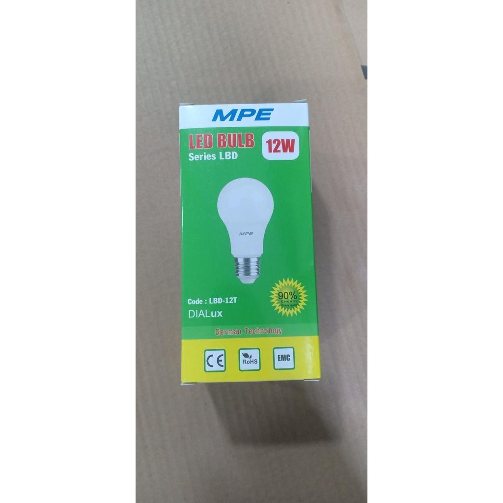 (HCM, toàn quốc) Bóng Đèn tròn Led BULB 12W - Thương Hiệu MPE