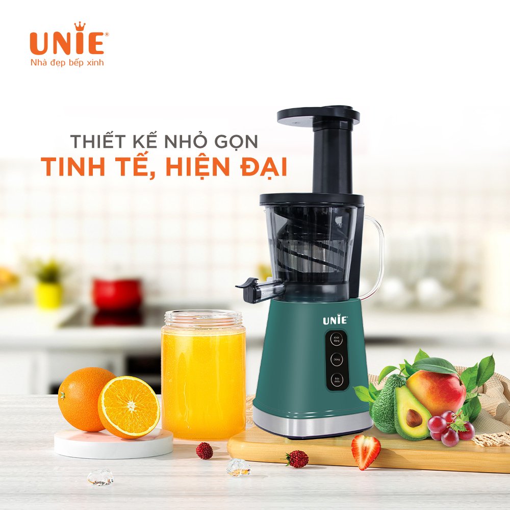 Máy Ép Chậm Unie UE-525 Tiêu Chuẩn Đức Dung Tích 600 ML Công Suất 200W - Hàng Chính Hãng