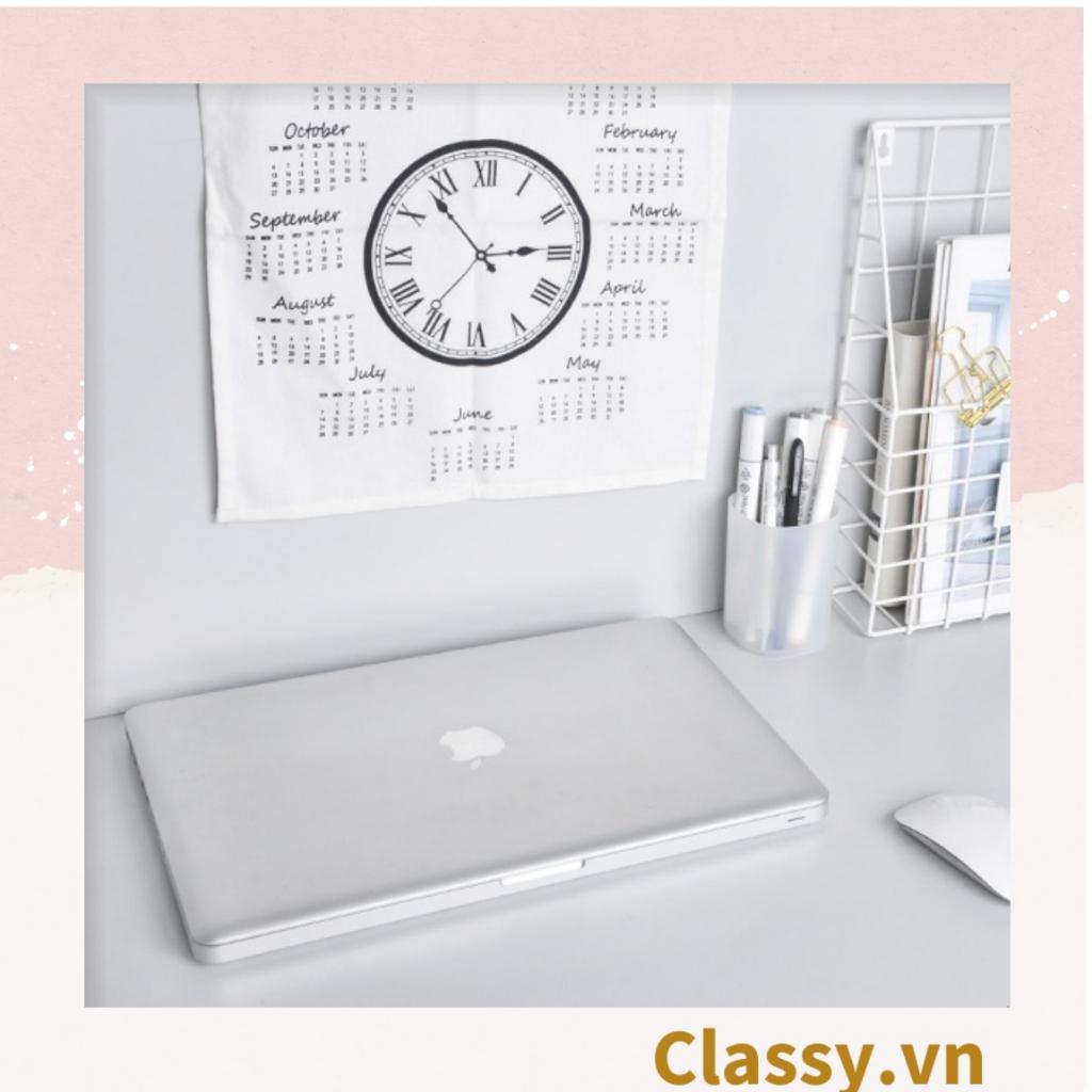 Hộp đựng bút Classy để bàn, đựng đồ trang điểm, phụ kiện trơn cổ điển PK1528