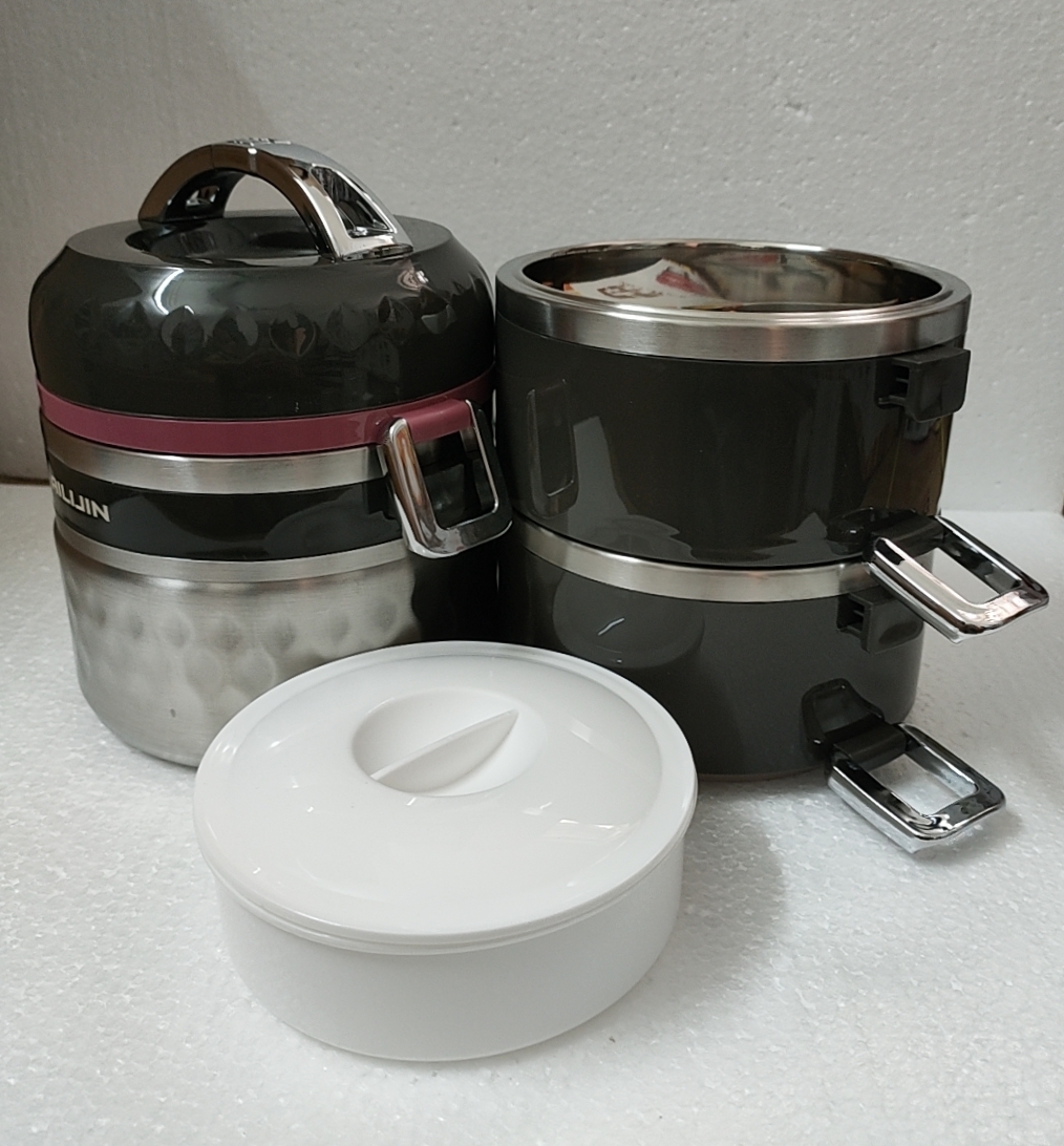 CẶP LỒNG INOX SUS 304 3 NGĂN DUNG TÍCH 4L CỠ ĐẠI