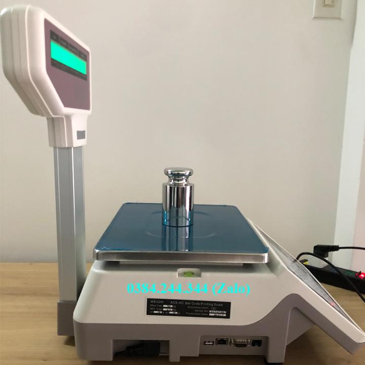 Cân điện tử tính tiền in tem mã vạch siêu thị TMA 30Kg, tặng kèm 3 cuộn giấy in tem dán