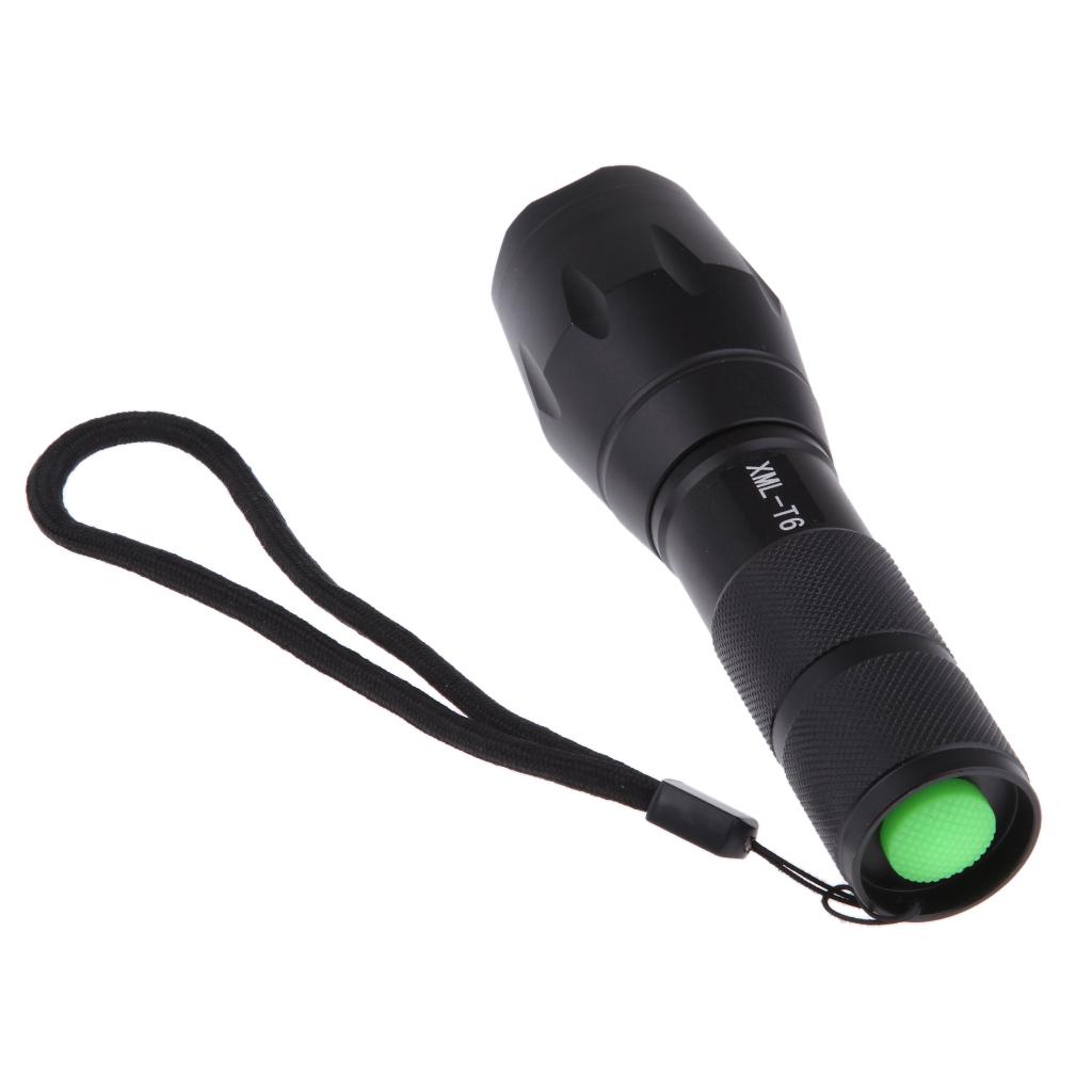 Portable Handheld LED Flashlight with Adjustable Focus Lamp for Camping