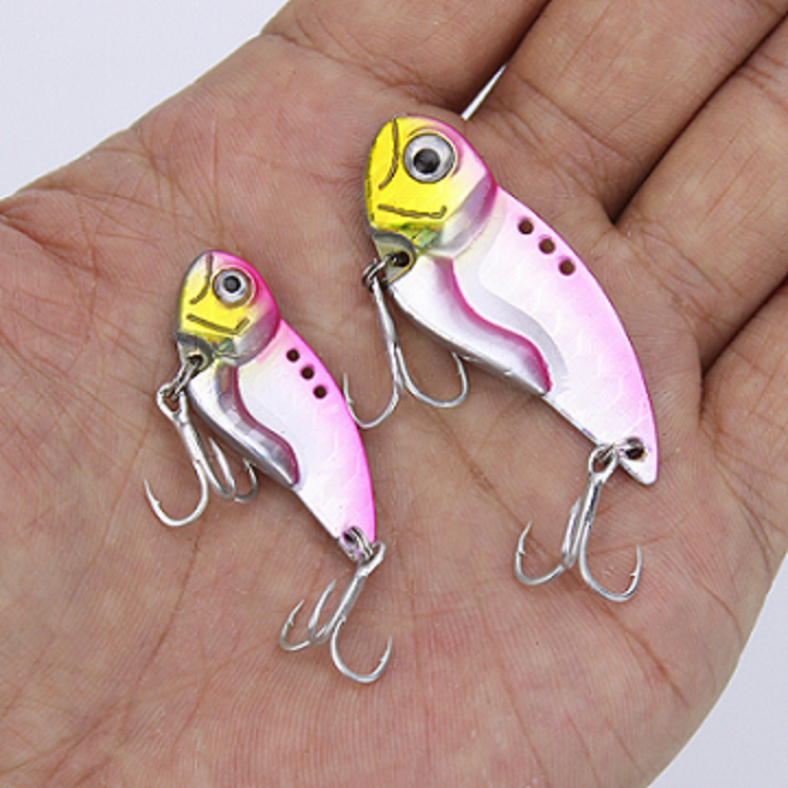 Mồi câu cá sắt Funny VIB lua cá lóc, trê, nheo 4.5cm 12gram/3.5cm 7.5gram màu ngẫu nhiên