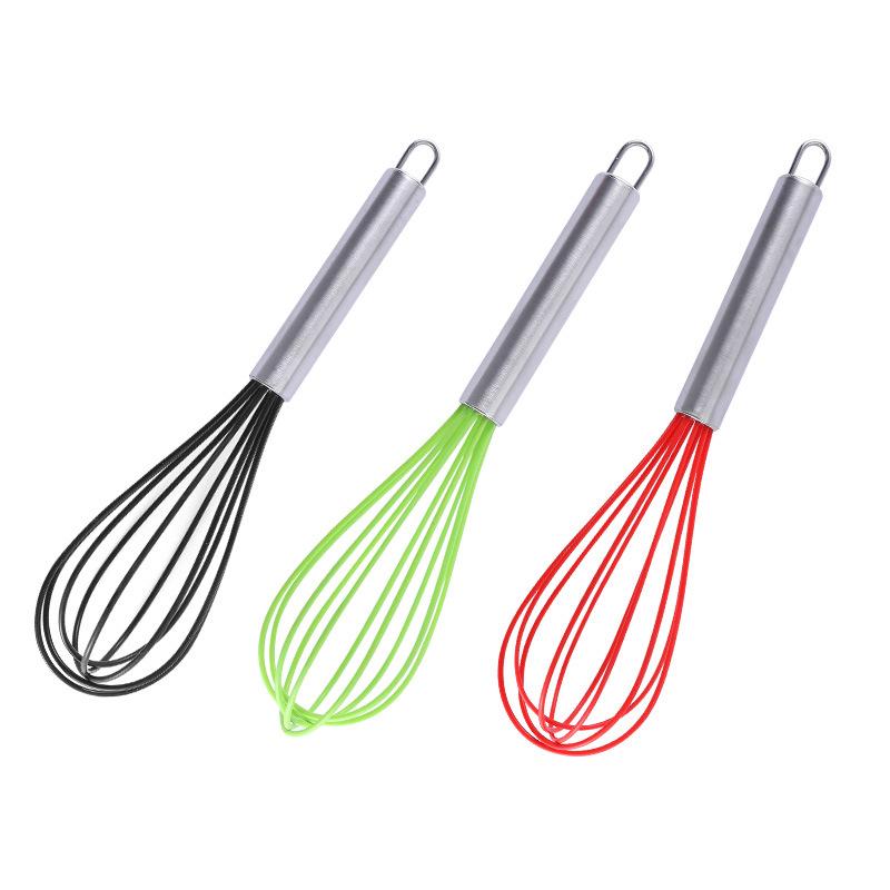 Cầm Tay Màu Nhựa Dẻo Silicone Bếp Nướng Dụng Cụ Máy Xay Đánh Trứng