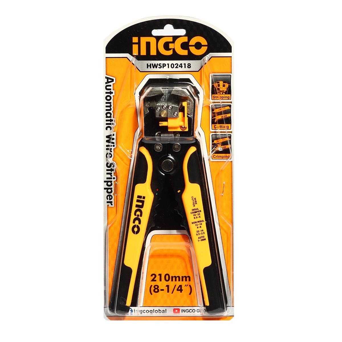 KÌM TƯỚC DÂY VÀ BẤM COS TỰ ĐỘNG INGCO HWSP102418 - HÀNG CHÍNH HÃNG
