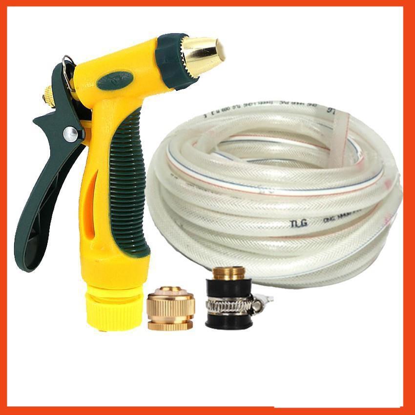 Bộ dây vòi xịt nước rửa xe, tưới cây tăng áp 3 lần,loại 3-5M  206317