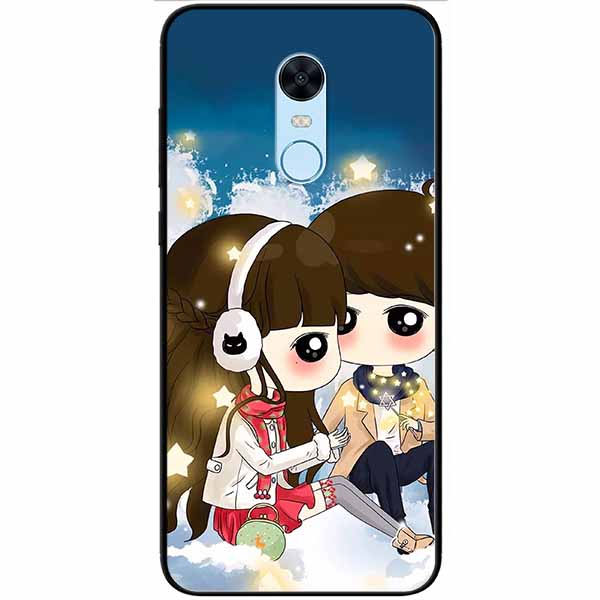 Ốp lưng dành cho Xiaomi Redmi Note 5  mẫu Cặp Đôi Đếm Sao