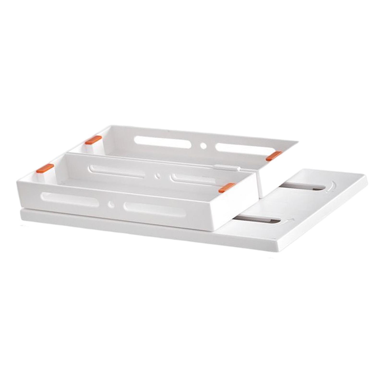 Sliding Spice Rack Organizer Pull Out Single White