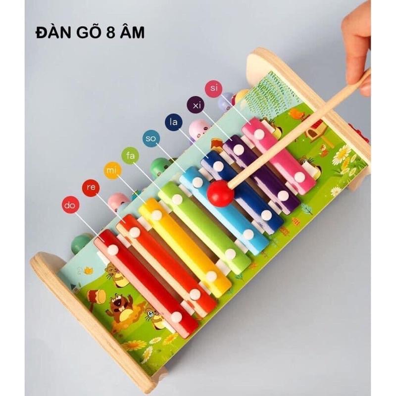 Đồ chơi gỗ Đập Chuột Kèm Đàn - Đập chuột bằng gỗ cho bé