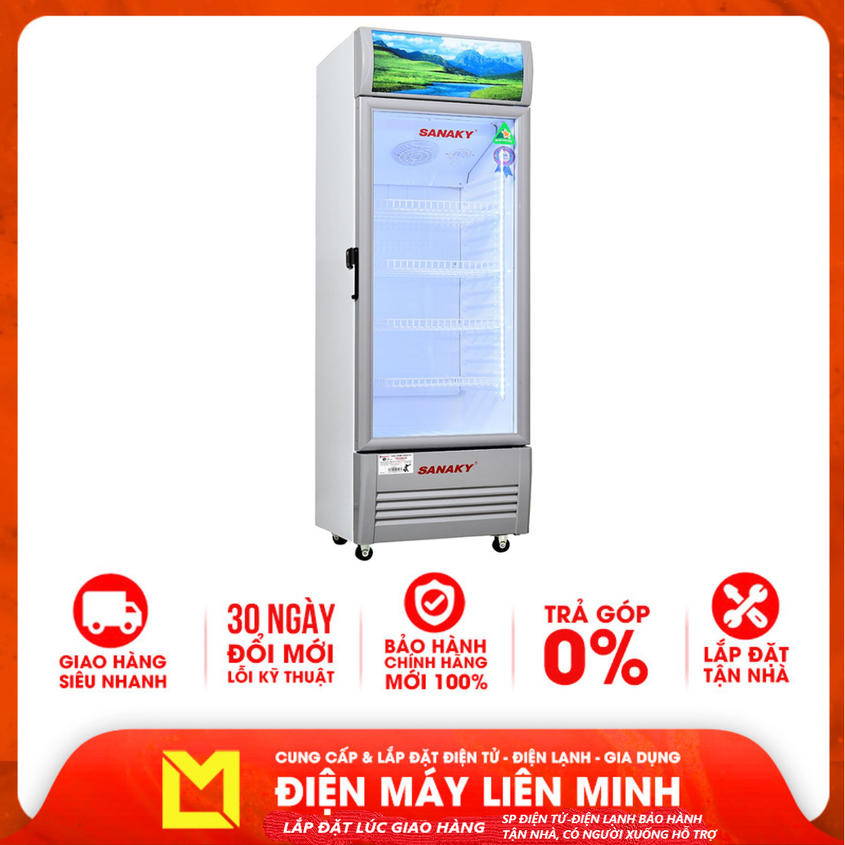 Tủ mát Sanaky 340 lít VH-4089K - Hàng chính hãng (chỉ giao HCM)