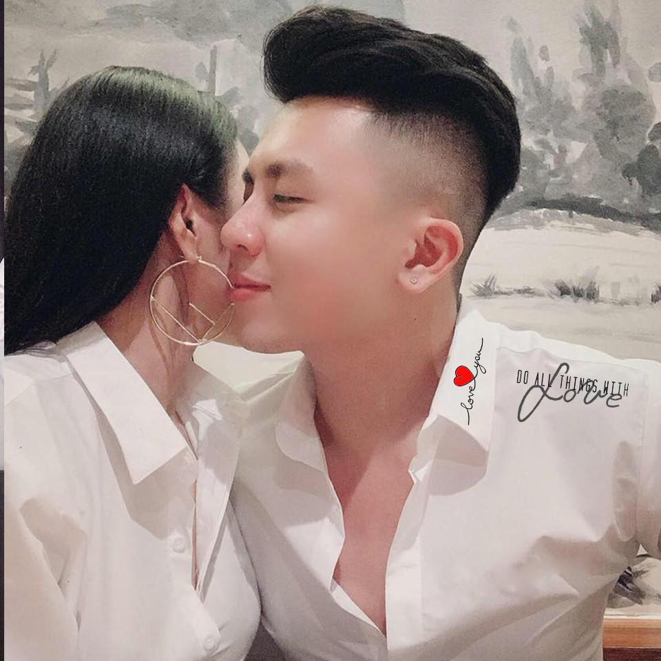 Áo sơ mi đôi nam nữ LOVE