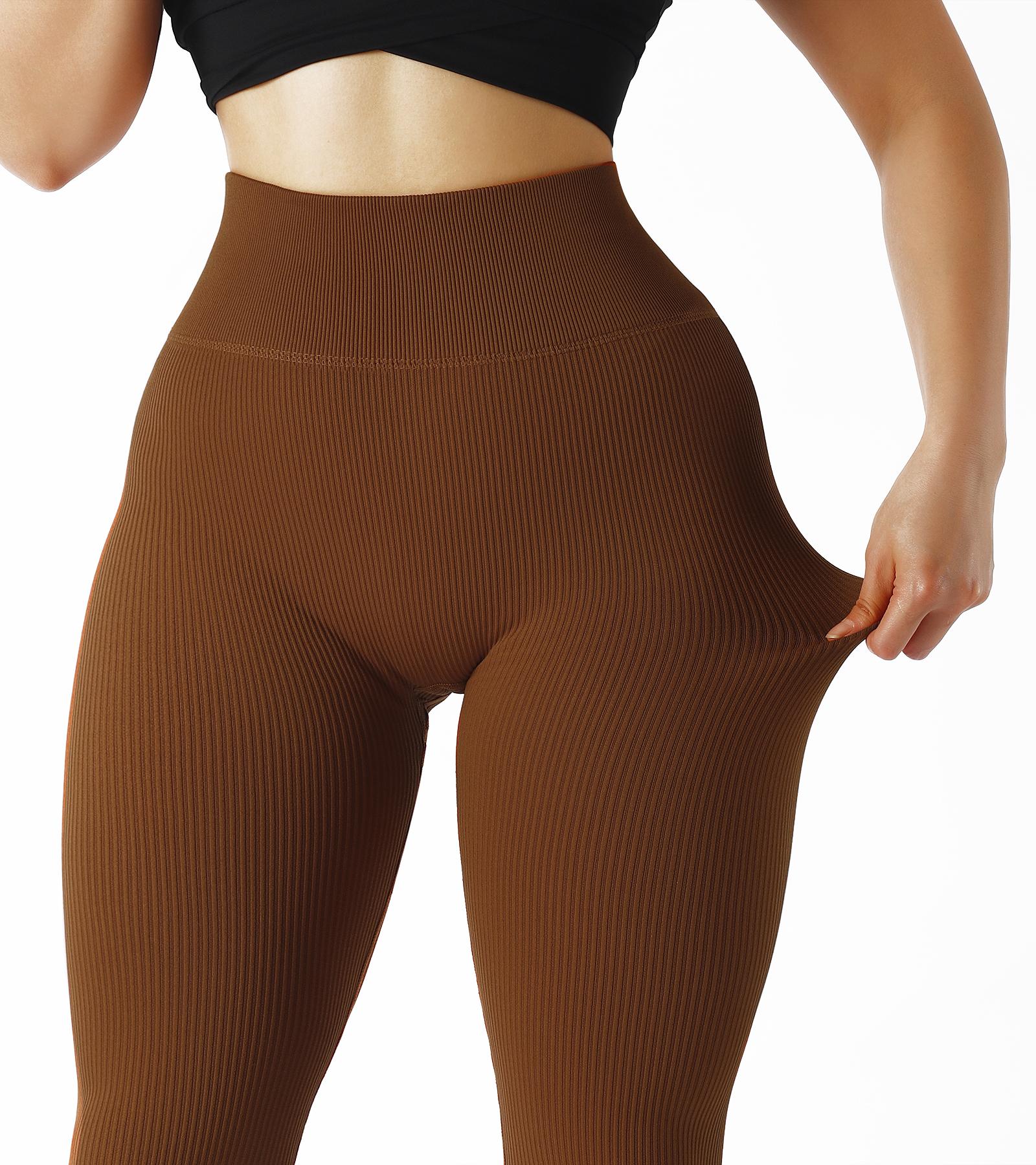 Tập Gym Quần Legging Nữ Thun Gân Quần Tập Yoga Liền Mạch Quần Legging Thể Thao 2021 Tập Luyện Quần Leggin Đẩy Lên Đồ Thể Thao Tập Yoga Quần Legging Nữ