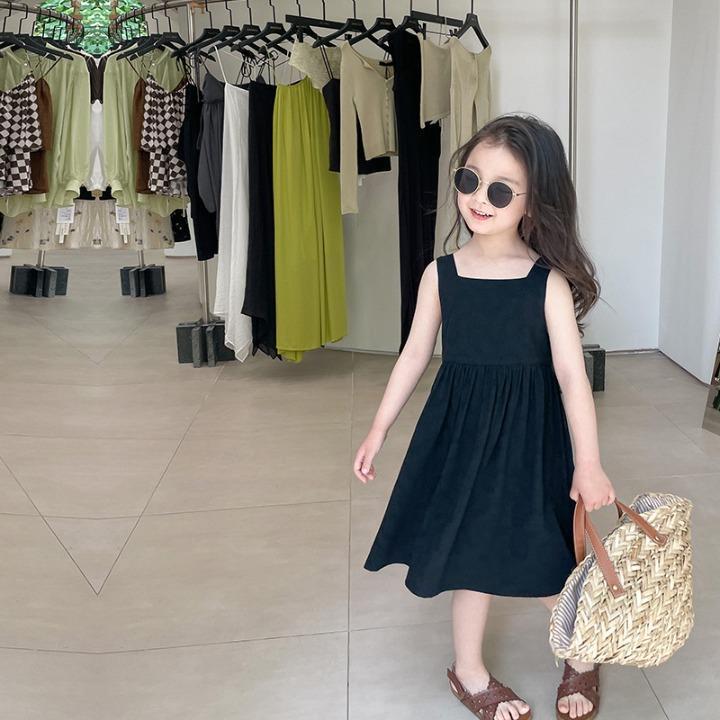 TA105 Áo váy dài 2 dây bản to sau lưng Ambb V099