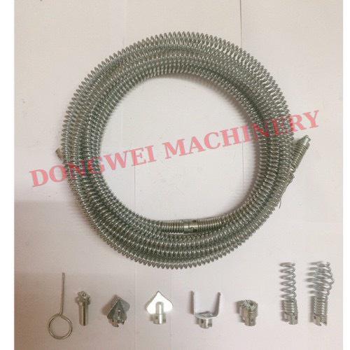 Dây thông tắc cống lò xo phi 12mm bằng thép Mangan cao cấp sử dụng bằng khoan cầm tay