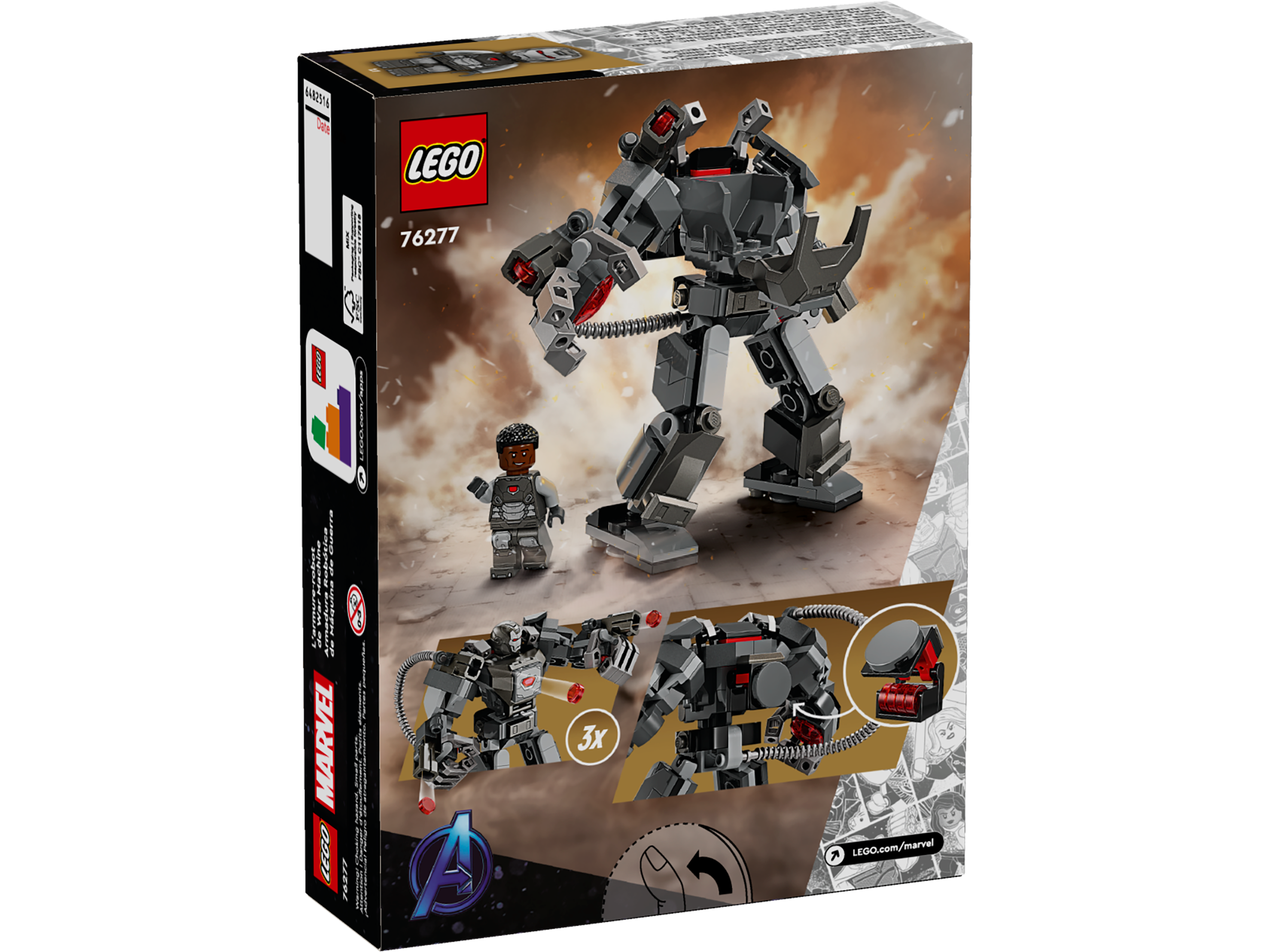 Đồ Chơi Lắp Ráp Chiến Giáp War Machine - War Machine Mech Armor - Lego Marvel 76277 (154 Mảnh Ghép)